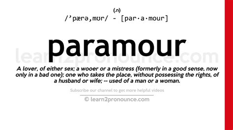 Paramour Definition & Meaning .